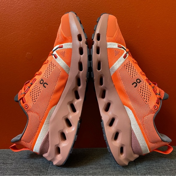 On Cloud Women's Cloudsurfer Trail Flame/Dustrose Sneakers Size 9.0 NEW - Picture 10 of 16